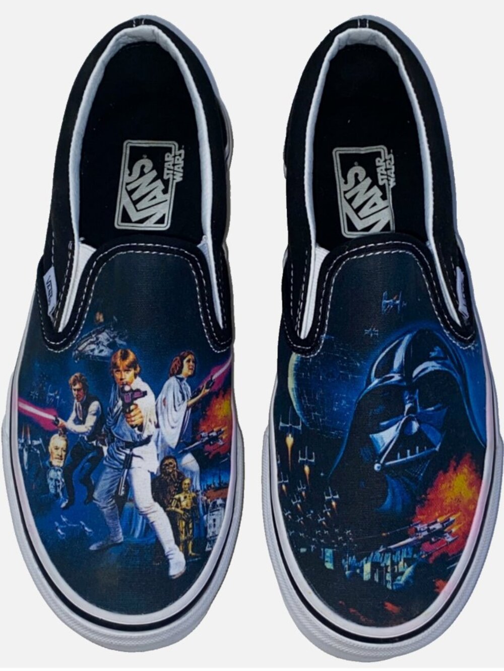 NEW VANS Star Wars A New Hope Classic Slip-On Shoes Mens 9.5 VN-0XG8DJK